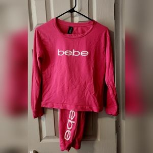 Hot Pink Bebe Pajamas M